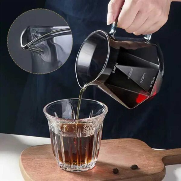 سرور قهوه دمی پیرکس الماسی 400 میلی لیتر
